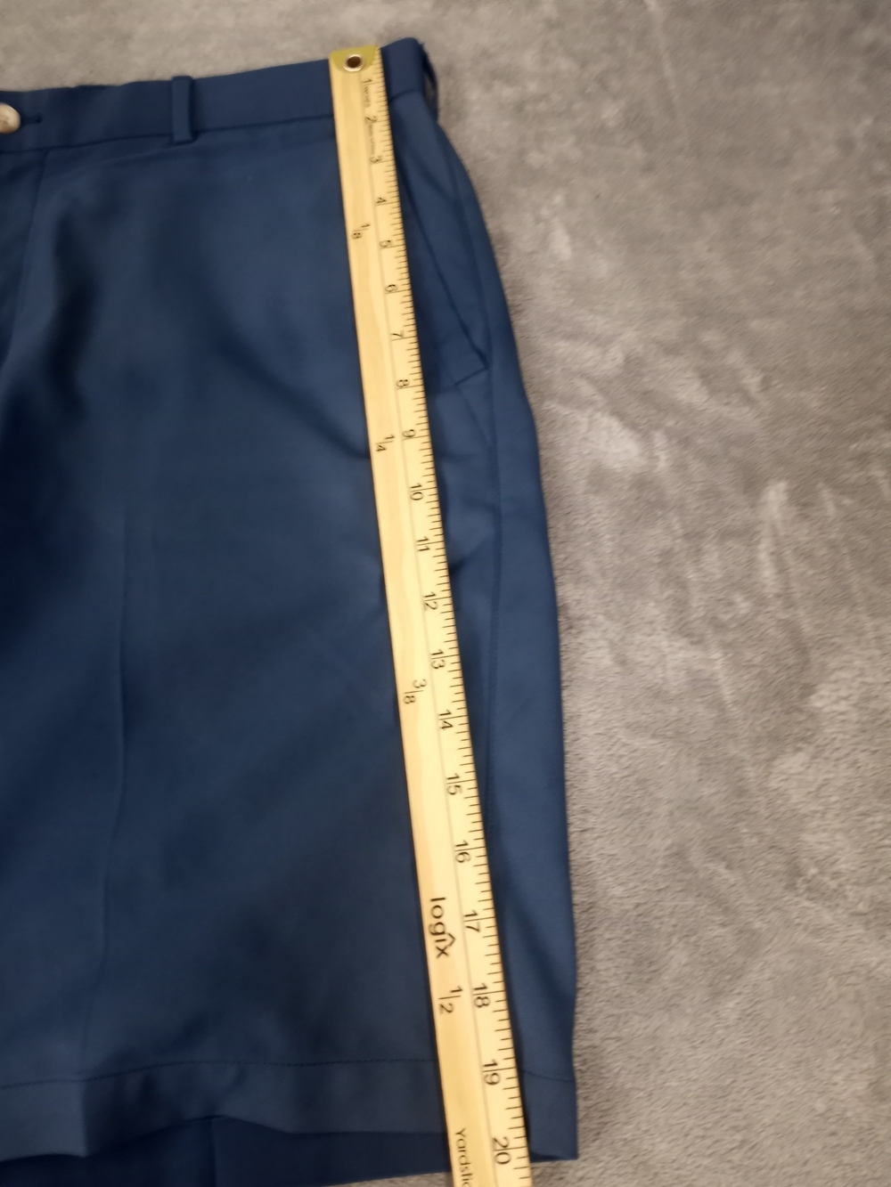 Peter Millar Men's Navy Dress Golf Shorts with Crown Logo Size 35 - Picture 13 of 15